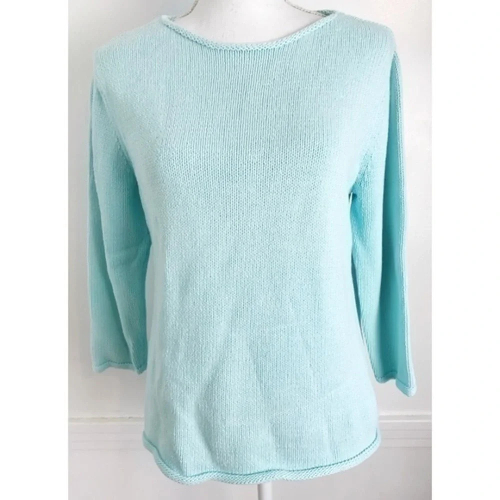 Pendleton • Vintage Light Blue Mint Knit Sweater